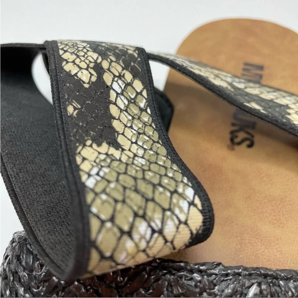 Muk Luk About Me Snakeskin Sandal